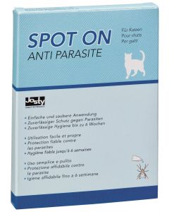 JS Spot On Chats - 5 ampoules | Protection contre des parasites