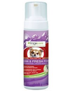 PV Bogacare Clean & Fresh Mousse de fourrure, 150ml | Pour chiens