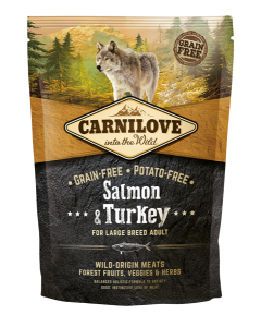 Carnilove Canine Puppy Large Breed Saumon & Turquie | Nourriture sèche pour chiens 