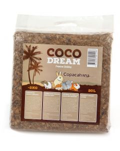 Copacabana Cocodream litière pour rongeur noix de coco - 20L
