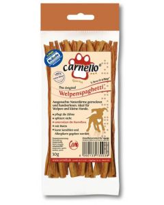 Carnello Spaghetti pour chiots nature 12cm, paquet combiné 40 x 30g