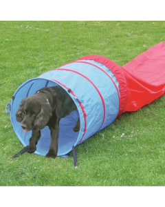 Pawise Agility Tunnel 5m / 60cm - rouge/bleu