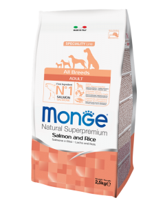 DE Monge Speciality Line Adult ALL BREEDS monoprotéine - Saumon | Nourriture sèche 