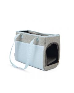 JS Beeztees Puppy sac de transport Minda, gris-bleu - 40x22x28cm | pour chiots et chats