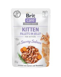Brit Care Cat - Filets en gelée - Saumon - Kitten 