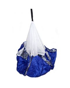 SH Parachute de freinage/parachute de résistance, 142 cm - bleu/blanc | pour chiens
