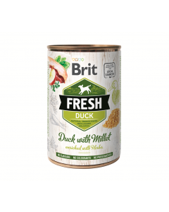 Brit Fresh Dog - Canard avec millet 