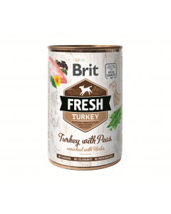Brit Fresh Dog - Dinde avec petits pois 
