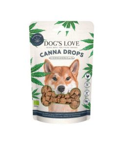 DE Dog‘s Love 100% Bio Canna Drops avec volaille | Snack pour chiens