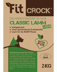 cdVet Fit-Crock Classic Agneau MINI | Nourriture pour chiens