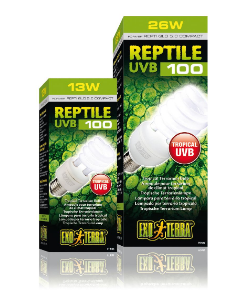 DE Exo Terra Reptile UVB 100| Lampe UVB forêt tropicale