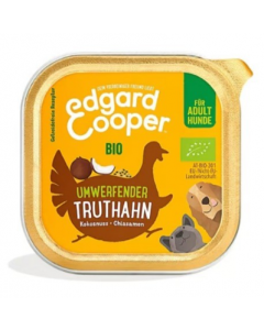 Edgard & Cooper Canine ADULT BIO Dinde avec noix de coco - 17x100g