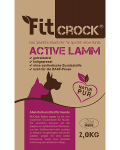 cdVet Fit-Crock Active Agneau MINI | Nourriture pour chiens sans céréales 