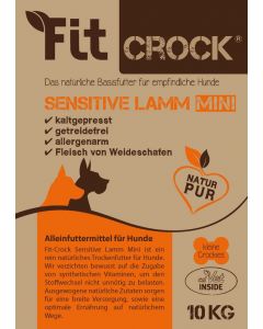 cdVet Fit-Crock Sensitive Agneau MINI | Nourriture pour chiens 