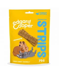 Edgard & Cooper Canine Snuggle up Strips Dinde+Poulet - 75g