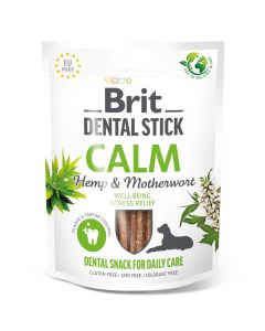 Brit Dental Stick - Apaisement - avec chanvre & pissenlit (7 pcs/sachet)