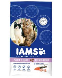 IAMS Multi-Cat All Ages, Chicken + Salmon - 15 kg