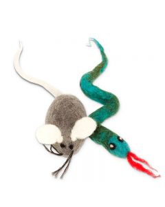 karma Serpent/Souris 2pcs, Multicolore, 12cm