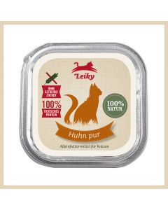 Leiky Nourriture humide pour chats / Poulet 100g