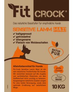 cdVet Fit-Crock Sensitive Agneau MAXI | Nourriture pour chiens sans céréales