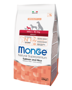 DE Monge Speciality Line Adult MINI monoprotéine - Saumon | Nourriture sèche