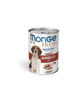 DE Monge Dog FRESH Pâté en boîte Adult - Agneau, 24x400g | Nourriture humide