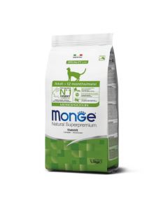 DE Monge Natural Superpremium Adult monoprotéine  - Lapin, 1.5 kg | Nourriture sèche pour chats