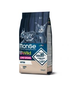 DE Monge BWild Low Grain Kitten, Bernacle - 1.5kg | Nourriture sèche