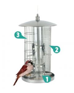 Pawise "Super Bird Feeder" distributeur de graines pour oiseaux, 21x36cm
