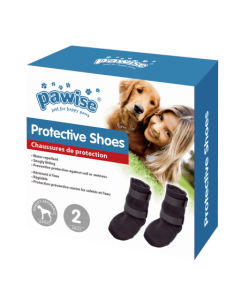 Pawise Protecteurs de pattes "Protect", haut, noir, 2 pcs. | pour chiens