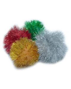 Pawise Balle Pompom pour chats, assortie - 1 pc.