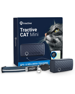 Tractive GPS CAT 5 Mini - Bleu foncé | Traceur GPS pour chats