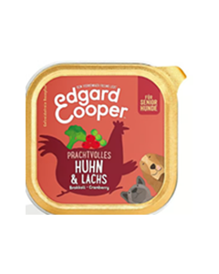 Edgard & Cooper Canine SENIOR Poulet & Saumon avec brocoli - 11x150g