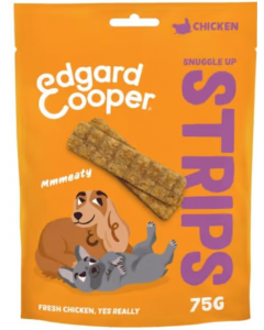 Edgard & Cooper Canine Snuggle Up Strips Poulet - 75g
