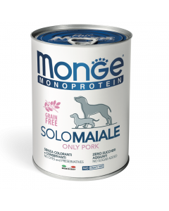 DE Monge Speciality Line monoprotéine Paté, en boîte - Porc, 24 x 400g | Nourriture pour chiens