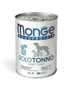 DE Monge Speciality Line monoprotéine Paté, en boîte - Thon, 24 x 400g | Nourriture humide pour les chiens