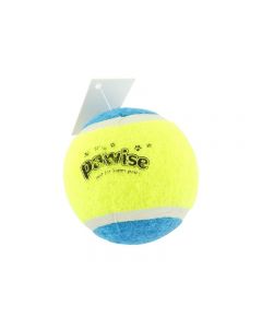 Pawise Balle de tennis, jaune-bleu, 6cm | Jouet pour chiens