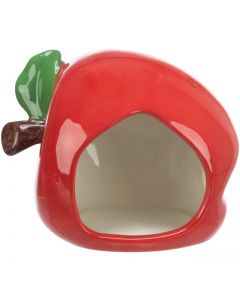 Trixie Maison en céramique pomme, hamster/souris, rouge