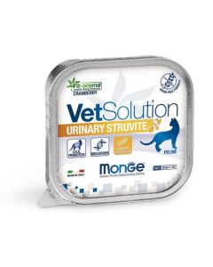 DE Monge Vet Solution Feline, Urinary Struvite - 24 x 100g | Nourriture humide