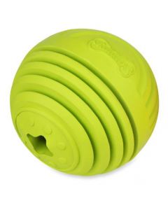 LR "Yummy Snackball" Boule à grignoter en caoutchouc naturel, jaune fluo, Ø 9cm 