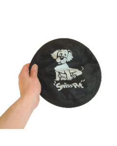 Frisbee schwarz Nylon-Stoff