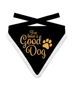 Plentygifts Xmas Bandana pour chien "Good Dog", noir 