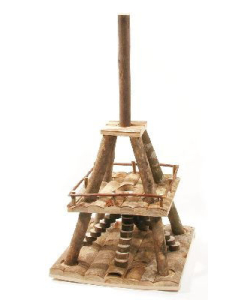 DE Maison pour hamster, tour Eiffel - 32x32x66cm