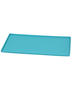 swisspet Tapis sous écuelle en silicone „Pfoti”, bleue