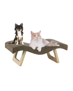 swisspet canapé "Loomi", brun - 72x36x27cm | pour chiens et chats