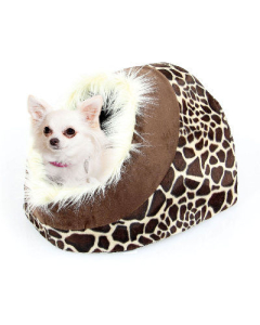 DE Grotte pour chiens & chats Cedro, girafe - 35x26x41cm