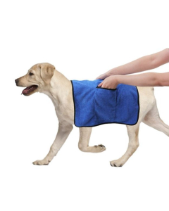 Pawise Serviette de bain pour chien, bleu