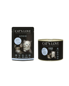 DE Cat's Love Junior, Veau | Nourriture humide pour chats