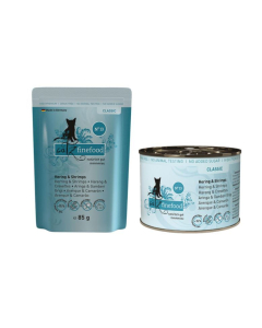 ‌DE catz finefood Classic No. 13 avec hareng & crabes | Nourriture humide pour chats 