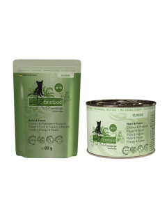 ‌DE catz finefood Classic No. 15, poulet & faisan | Nourriture humide pour chats